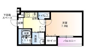 フジパレス泉大津駅西の間取り画像
