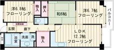 レジデンス岸和田の間取り画像