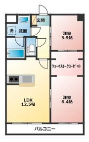 フローラ荘園の間取り画像