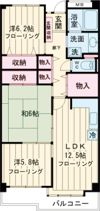 レジデンス岸和田の間取り画像