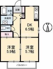 シャーメゾン ドラジェ E棟の間取り画像