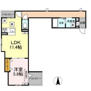ルリアン東尾久の間取り画像