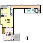 ルリアン東尾久の間取り画像