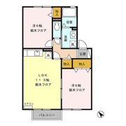 セジュール上徳間 A/Bの間取り画像