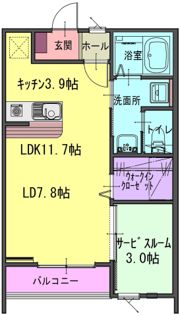 パルテGの間取り画像