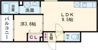 仮称）東大阪市岩田町3丁目AP（B棟）の間取り画像