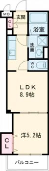 ラモーナ諸福Ⅰの間取り画像