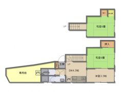 下村貸家の間取り画像
