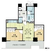 岐阜シティタワー43の間取り画像