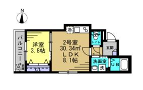 eclat蘇我（エクラソガ）の間取り画像