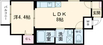 仮称）東大阪市岩田町3丁目AP（D棟）の間取り画像