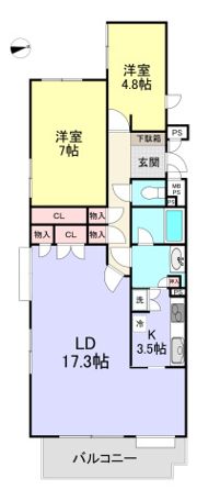 パークハイム東馬込の間取り画像