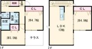 福生市福生575番地戸建の間取り画像