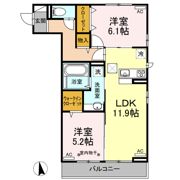 Dーroomあすと長町 Iの間取り画像