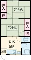 岸荘の間取り画像