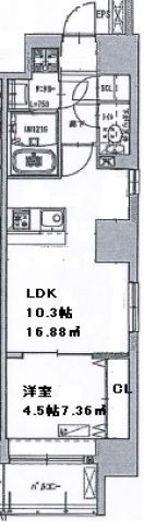 NSP BUILDING HEIWAODORIの間取り画像