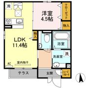 クイーンズ武蔵小杉 EASTの間取り画像