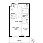 CRESCENT COURTの間取り画像