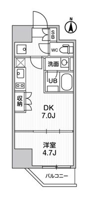 ALTERNA亀戸Ⅲの間取り画像