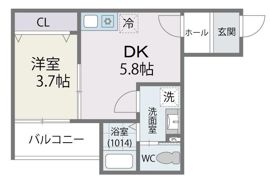 ジラフ姪浜駅前の間取り画像
