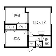 第二大島アパートの間取り画像