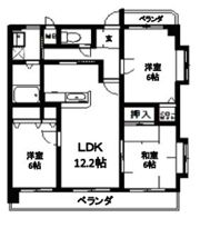 リヴィエール水城の間取り画像