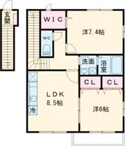 サン・friends掛割の間取り画像