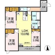 グラナーデ鹿浜の間取り画像