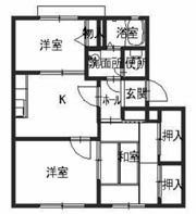 グリーンヒル半田Cの間取り画像