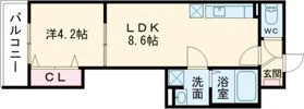 仮称）東大阪市岩田町3丁目AP（F棟）の間取り画像