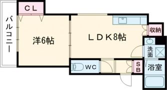 ラモーナ諸福2の間取り画像