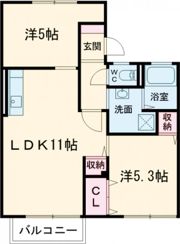 清水コーポの間取り画像