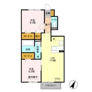 キャトルセゾン Gの間取り画像