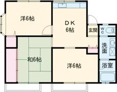 アサヒルーミー 3号棟の間取り画像