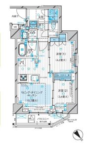 ルジェンテ早稲田の間取り画像
