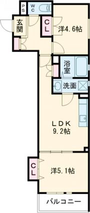 クリエオーレ南新町の間取り画像