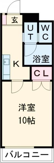 南大通りパークハイツの間取り画像