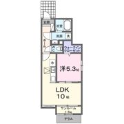 ブリス エイエム Ⅲの間取り画像