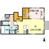 D-room勅使Ⅱの間取り画像