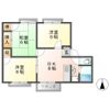 竹市丸野ハイツ Aの間取り画像