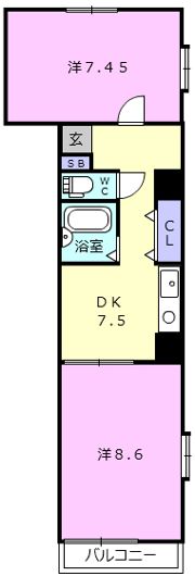 サンロイヤル大門の間取り画像