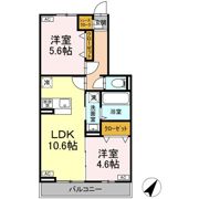 （仮）D-room能ヶ谷4丁目の間取り画像