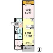 グラナーデ六町Ⅱの間取り画像