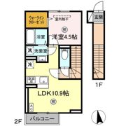 D-ROOM CELINE A棟の間取り画像