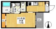REGALEST 奥田中央Ⅱ(レガリスト オクダチュウオウ ツー)の間取り画像
