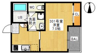 REGALEST 奥田中央Ⅰ(レガリスト オクダチュウオウ ワン)の間取り画像