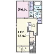グリーン オレンジ Aの間取り画像