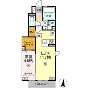 ミモザ熊本駅北 A棟の間取り画像