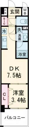 スペチアーレ堺の間取り画像