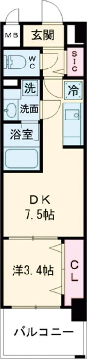 スペチアーレ堺の間取り画像